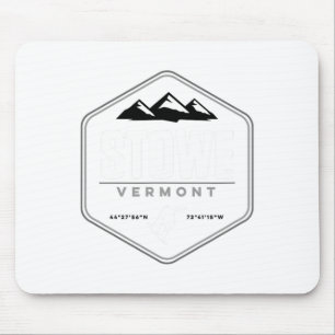 Stowe Vermont Graphic  Snowboarding T Muismat