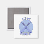 Stowe, Vermont Magneet (Voorkant / Achterkant)