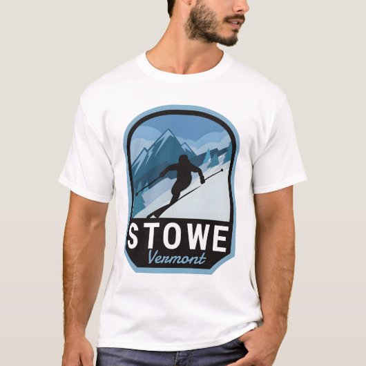 Stowe Vermont Ski Mountain T-shirt (Voorkant)