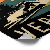 Stowe Vermont Snowboard  Snowboarden Mount Poster (Hoek)