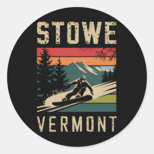 Stowe Vermont Snowboard  Snowboarden Mount Ronde Sticker