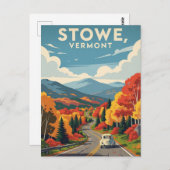 Stowe Vermont Travel Briefkaart (Voorkant / Achterkant)