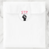 STP - Logo Sticker, Rond Ronde Sticker (Tas)