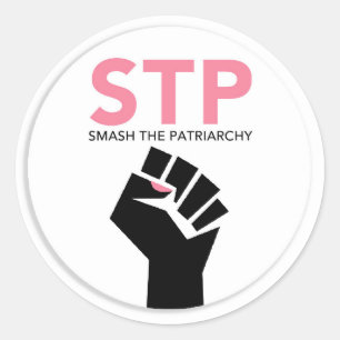STP - Logo Sticker, Rond Ronde Sticker