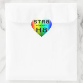STR8 TEGEN H8 HART STICKER (Tas)