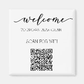 STR Gids QR-code Informatie WIFI Huur Magneet (Voorkant)