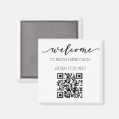 STR-gids QR Code Informatie WIFI Verhuur Magneet (Voorkant / Achterkant)