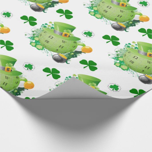 Str. Patrick's Day Wrapping Paper Cadeaupapier (Hoek)