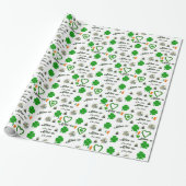 Str. Patrick's Day Wrapping Paper Cadeaupapier (Uitgerold)