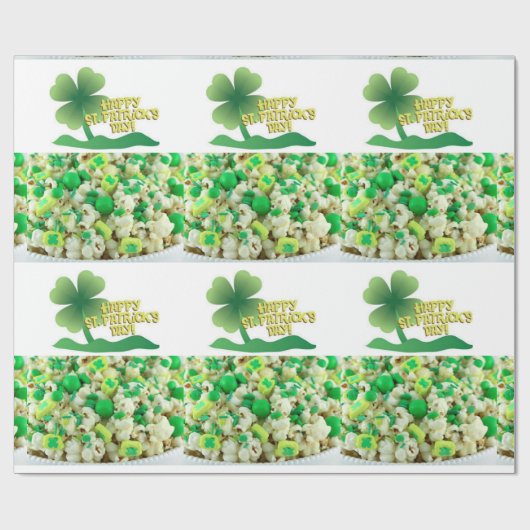 Str. Patrick's Day Wrapping Paper Cadeaupapier (Vlak)