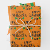 Str. Patrick's Day Wrapping Paper Sheet Set (In situ)