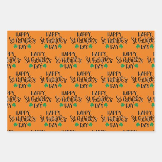 Str. Patrick's Day Wrapping Paper Sheet Set (Voorkant)