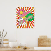 Straal Positiviteit uit  Poster (Keuken)