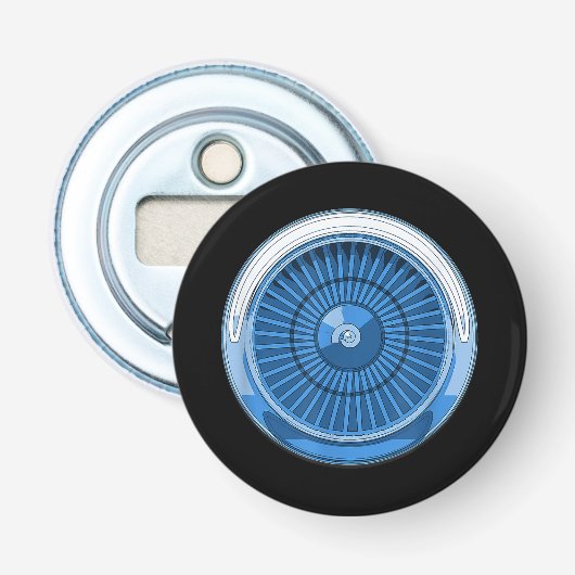 Straalmotor Button Flesopener (Voorkant)