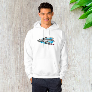 Straalvliegtuig voor vliegtuigfanaten hoodie