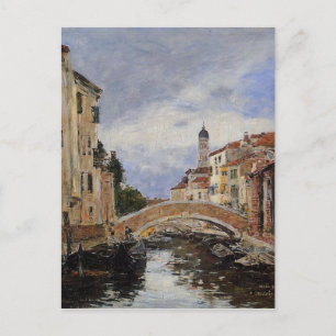 Straat Antibes, van Eugene Boudin Briefkaart