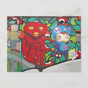 straat ART Briefkaart