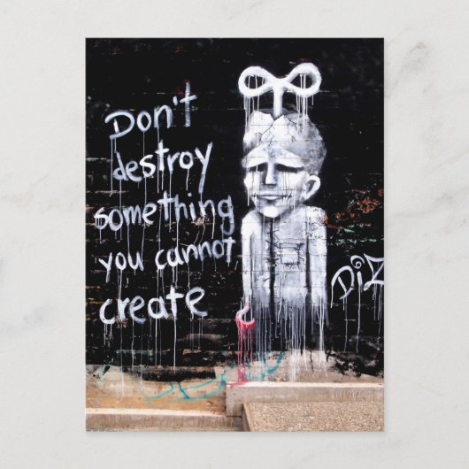 straat ART Briefkaart (Voorkant)