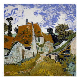 Straat Auvers-sur-Oise van Vincent van Gogh Perfect Poster