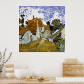Straat Auvers-sur-Oise van Vincent van Gogh Poster (Keuken)