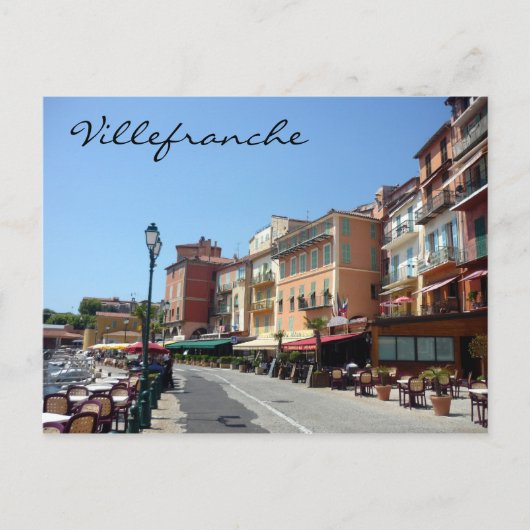 straat briefkaart (Voorkant)