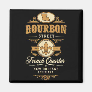 Straat Franse wijk New Orleans Louisiana Magneet