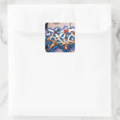 Straat Graffiti Art Vierkante Sticker (Tas)