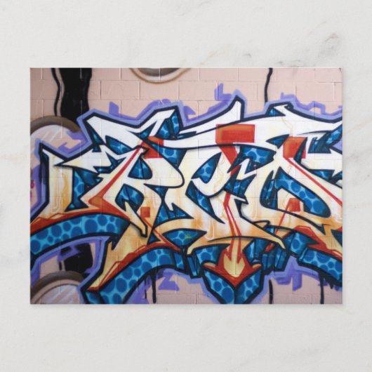 Straat graffiti briefkaart (Voorkant)