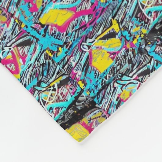Straat Graffiti Fleece Deken (Hoek)