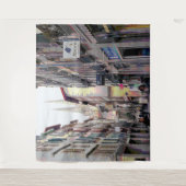 straat in Bayonne Wandkleed (Voorkant)