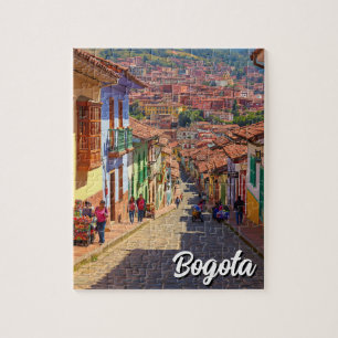 Straat in Bogota Colombia La Candelaria Bogotá Legpuzzel