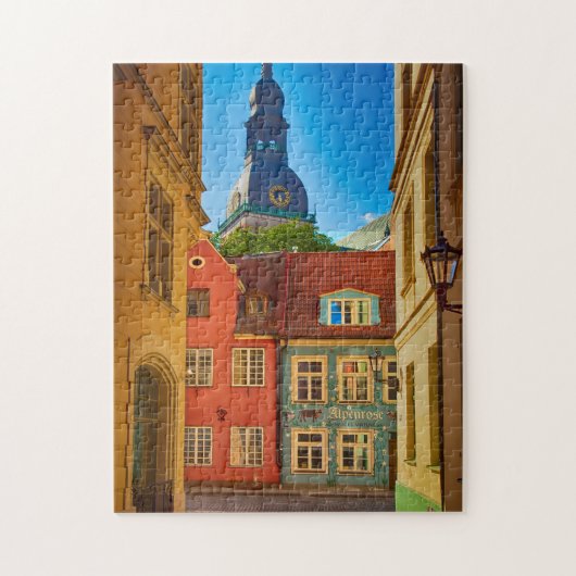 Straat in de Oude Stad | Estland Legpuzzel (Verticaal)