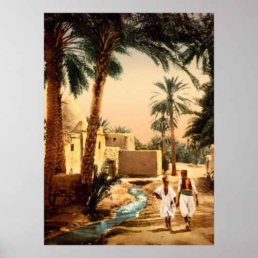 Straat in de oude stad, II, Biskra, Algerije Poster (Voorkant)