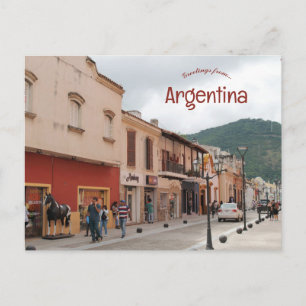 Straat in de provincie Salta in Argentinië Briefkaart