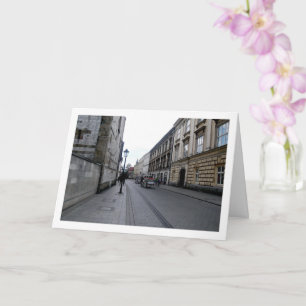 Straat in Kraków, Polen Kaart