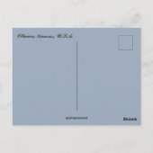 Straat in Ottawa Kansas Briefkaart (Achterkant)