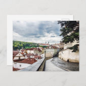 Straat in Praag Briefkaart (Voorkant / Achterkant)