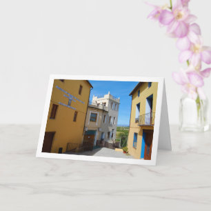 Straat in Riba-roja de Túria, Spaanse stad Kaart