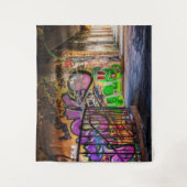 Straat kunstschilderkunst wandkleed (Voorkant)