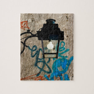 Straat Lamp en Graffiti Legpuzzel
