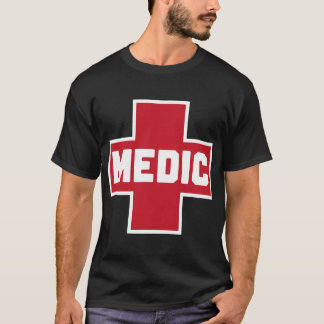 Straat Medic Red First Aid Protest Helper T-shirt
