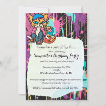 Straat Retro Kat, Pet en Sportschoenen| Grappig