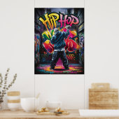 Straat stedelijke stijl graffiti poster (Keuken)