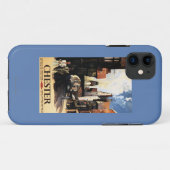 Straat Uitzicht met Clock Clock-rail met Couple & Case-Mate iPhone Case (Achterkant (horizontaal))