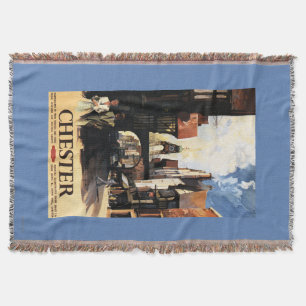 Straat Uitzicht met Clock Clock-rail met Couple & Deken