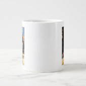 Straat Uitzicht met Clock Clock-rail met Couple & Jumbo Mok (Voorkant)