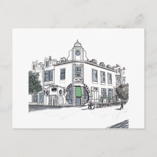 straat van de oude stad briefkaart