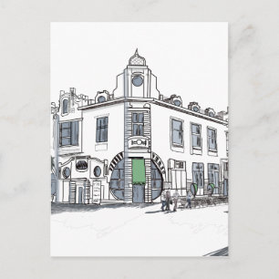 straat van de oude stad briefkaart