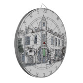 straat van de oude stad dartbord (Voorkant Links)
