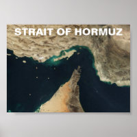Straat van het Afbeelding van de Hormuz-satelliet
